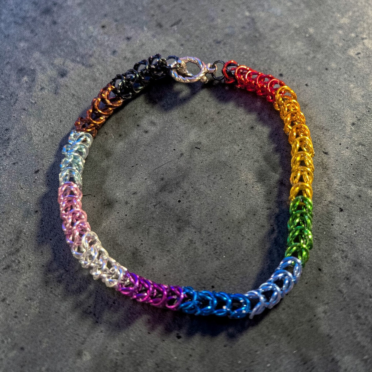 Brikk | Box Weave Chainmail | Colored Aluminum